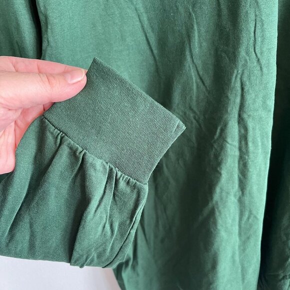 NWOT Fruit of the Loom Mens Crewneck Long Sleeve T-Shirt Green Large - Picture 9 of 11